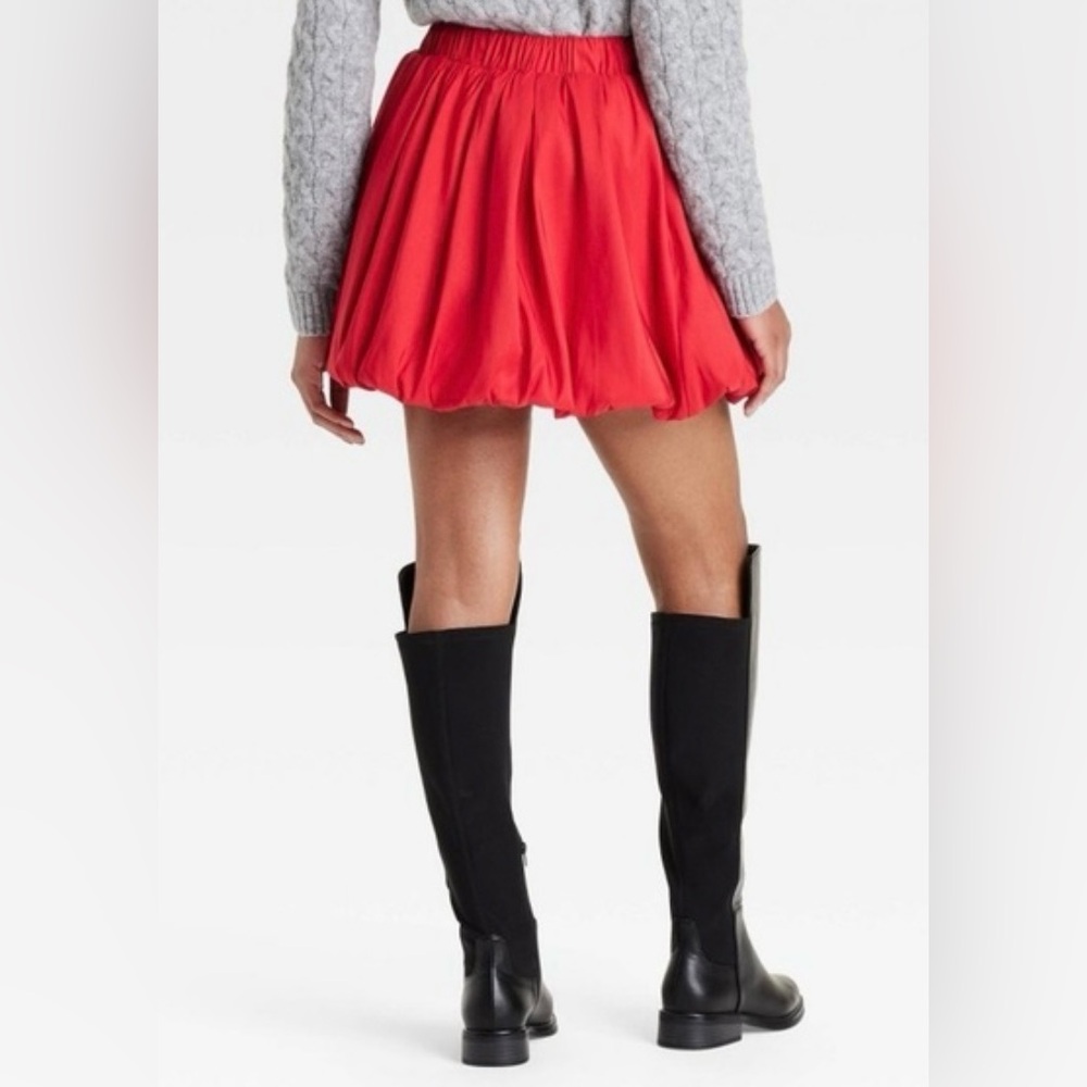 NWT a new day Red Bubble Mini Skirt